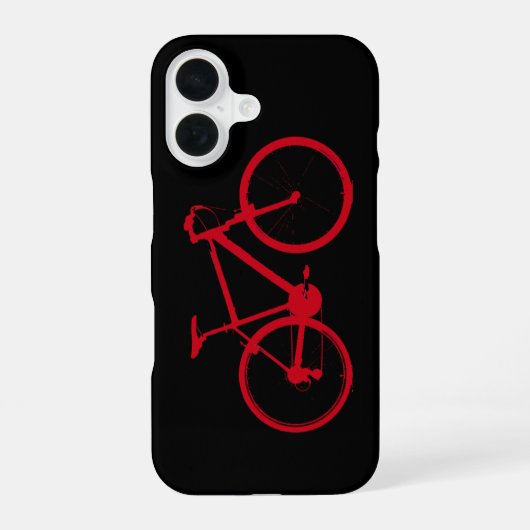 rode fiets, fietsen iPhone 16 hoesje (Achterkant)