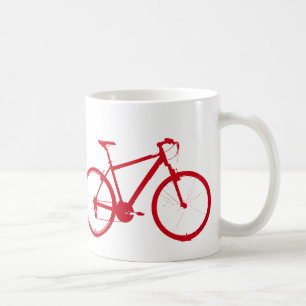 rode fiets, fietsen koffiemok