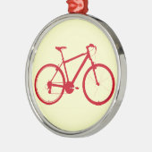rode fiets, fietsen metalen ornament (Links)