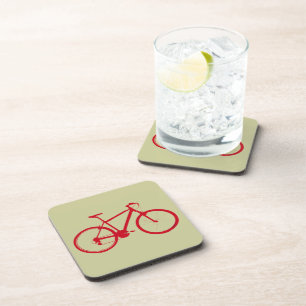 rode fiets, fietsen onderzetter