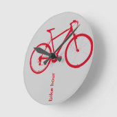 rode fiets, fietsen ronde klok (Hoek)