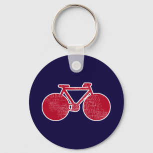 rode fiets / fietsen sleutelhanger