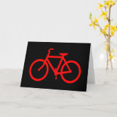 Rode fiets kaart (Gele Bloem)