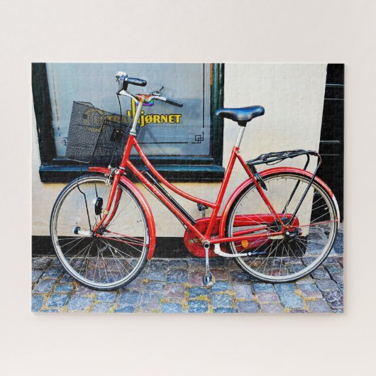 Rode Fiets, Kopenhagen, Denemarken Legpuzzel (Horizontaal)