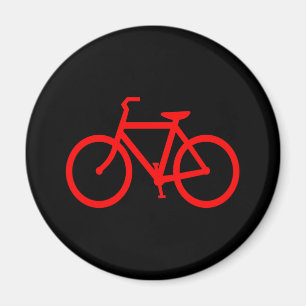 Rode fiets magneet
