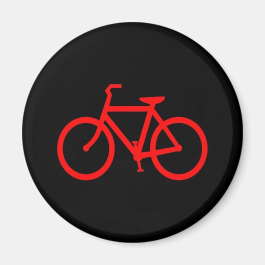 Rode fiets magneet (Voorkant)