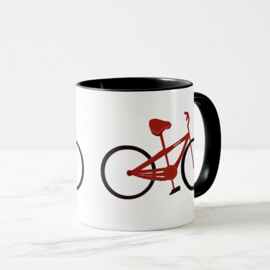 Rode fiets mok (Voorkant rechts)