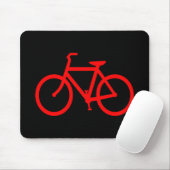 Rode fiets muismat (Met muis)