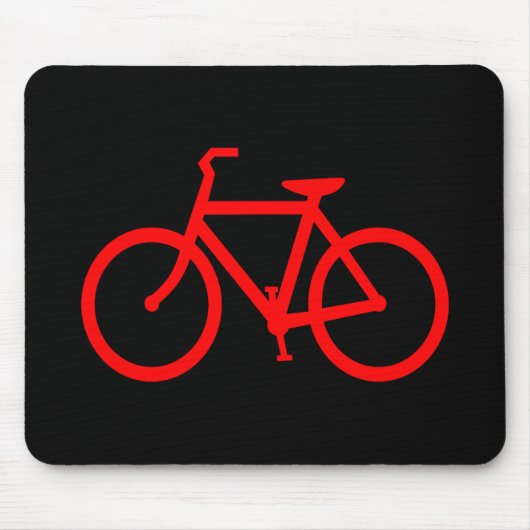 Rode fiets muismat (Voorkant)