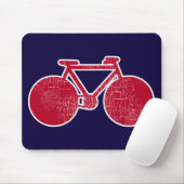 rode fiets muismat (Met muis)