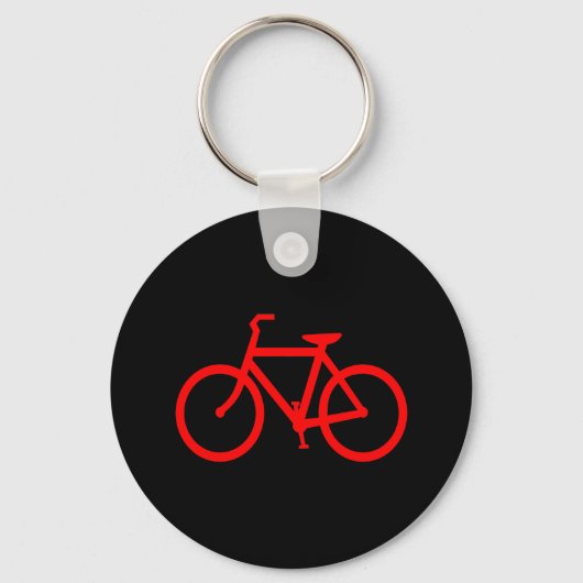 Rode fiets sleutelhanger (Voorkant)