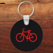 Rode fiets sleutelhanger (Voorkant)