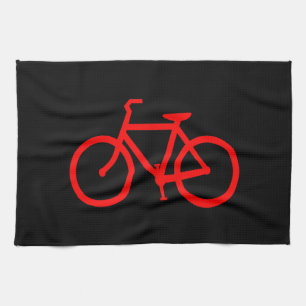 Rode fiets theedoek