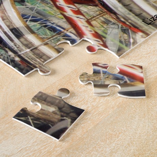 "Rode Fietsen" Jigsaw Puzzel (Zijkant)