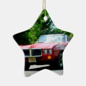 Rode Firebird Cabrio Keramisch Ornament (Rechts)