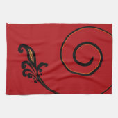 Rode Flair keukenhanddoek (Horizontaal)