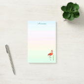 Rode Flamingo en Rietplanten in Pasteltinten Post-it® Notes (Kantoor)