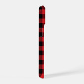 Rode Flanel Buffalo Check Patroon iPhone 15 Case (Rechterkant)