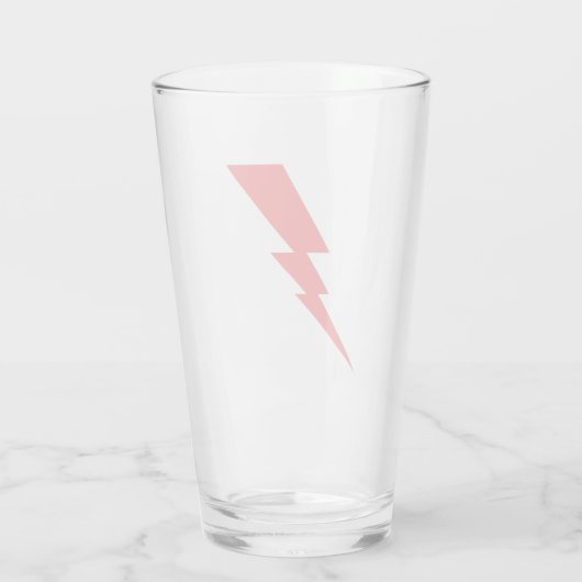 Rode Flash-bliksembolt Glas (Achterkant)