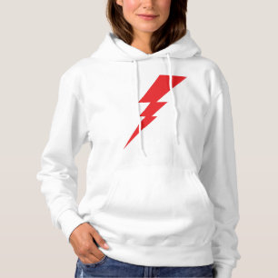 Rode Flash-bliksembolt Hoodie