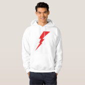 Rode Flash-bliksembolt Hoodie (Voorkant volledig)
