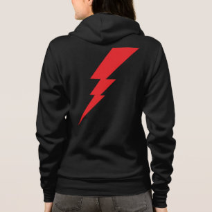 Rode Flash-bliksembolt Hoodie