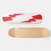Rode Flash-bliksembolt Persoonlijk Skateboard (Horizontaal)