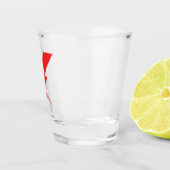 Rode Flash-bliksembolt Shot Glas (Rechts)