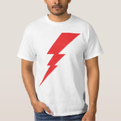 Rode Flash-bliksembolt T-shirt (Voorkant)