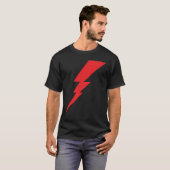 Rode Flash-bliksembolt T-shirt (Voorkant volledig)