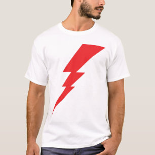 Rode Flash-bliksembolt T-shirt