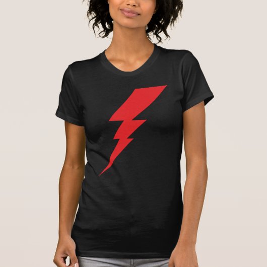 Rode Flash-bliksembolt T-shirt (Voorkant)