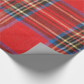 Rode flatel afdrukken cadeaupapier (Hoek)