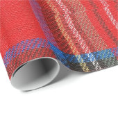 Rode flatel afdrukken cadeaupapier (Rol Hoek)