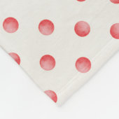 Rode fleece deken w / sneeuwpop (Hoek)