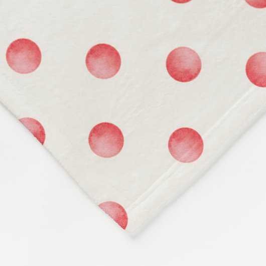 Rode fleece deken w / sneeuwpop (Hoek)