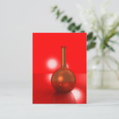 rode fles briefkaart (Staand voorkant)