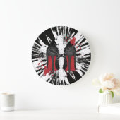 Rode flessen Stilettos hakken spatters en druppelt Grote Klok (Huis)