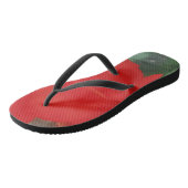 Rode flip-flop teenslippers (Schuin)