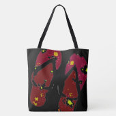 Rode Flip Flop Tote Bag (Achterkant)