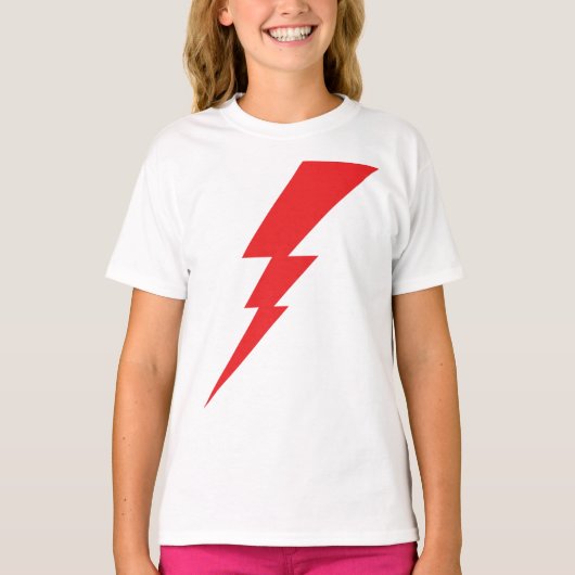 Rode Flits Bliksemschicht T-shirt (Voorkant)