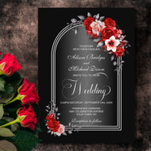 Rode Floral Arch Black Grey Wedding