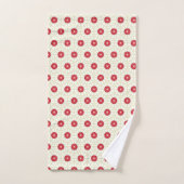 Rode Floral Bad Handdoek (Handdoek)