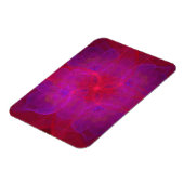 Rode Floral en Paars Abstract Magneet (Linkerzijde)