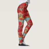 Rode Floral Leggings (Rechts)