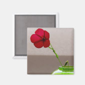 Rode Floral Magneet (Voorkant / Achterkant)