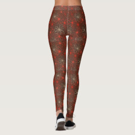 Rode Floral Pattern-Leggings Leggings