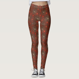 Rode Floral Pattern-Leggings Leggings