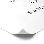 Rode Floral pik een stoel zonder zijband Poster (Hoek)