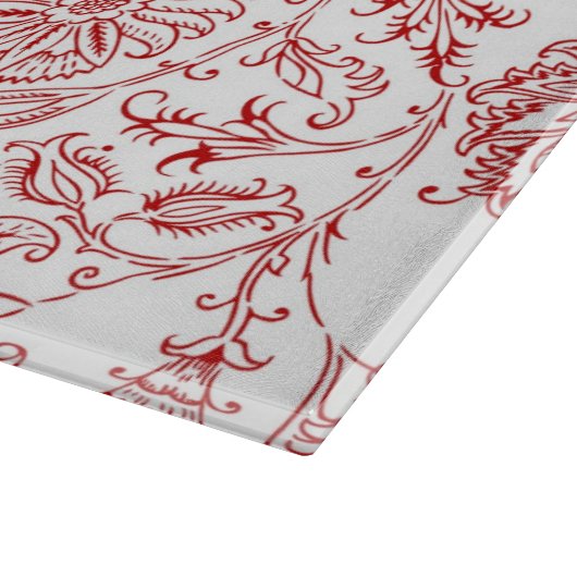 Rode Floral snijraad Snijplank (Hoek)